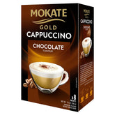Mokate - Gold Cappuccino Chocolate Flavour - 8 Sachets.